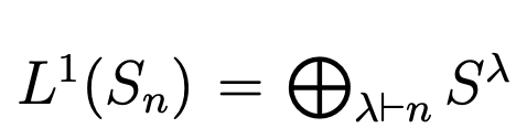 L1 Norm of a Symmetric group as a direct sum of Specht Modules
